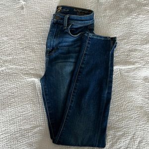 7 for all mankind high waist ankle skinny.